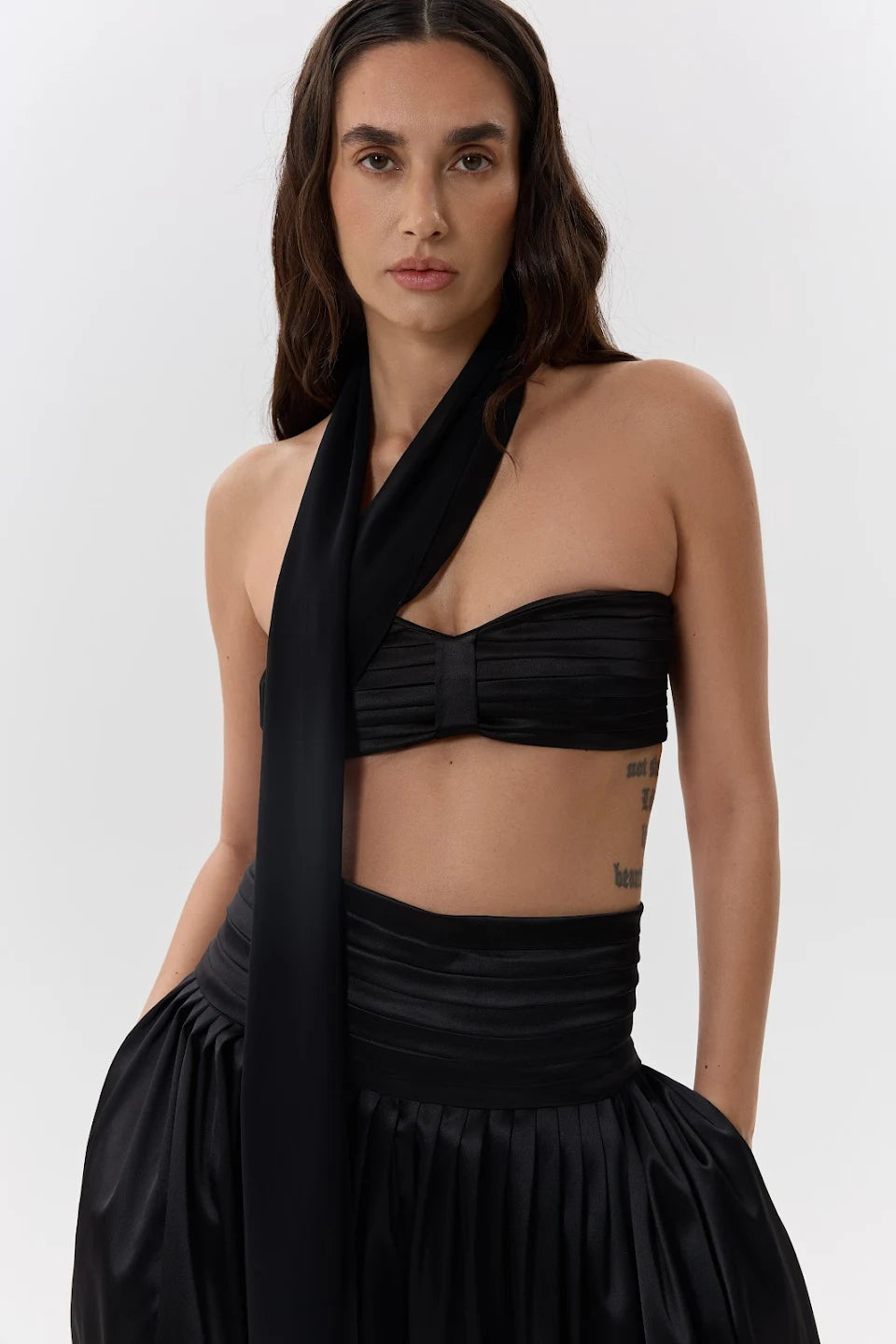 Pleated Bandeau Top