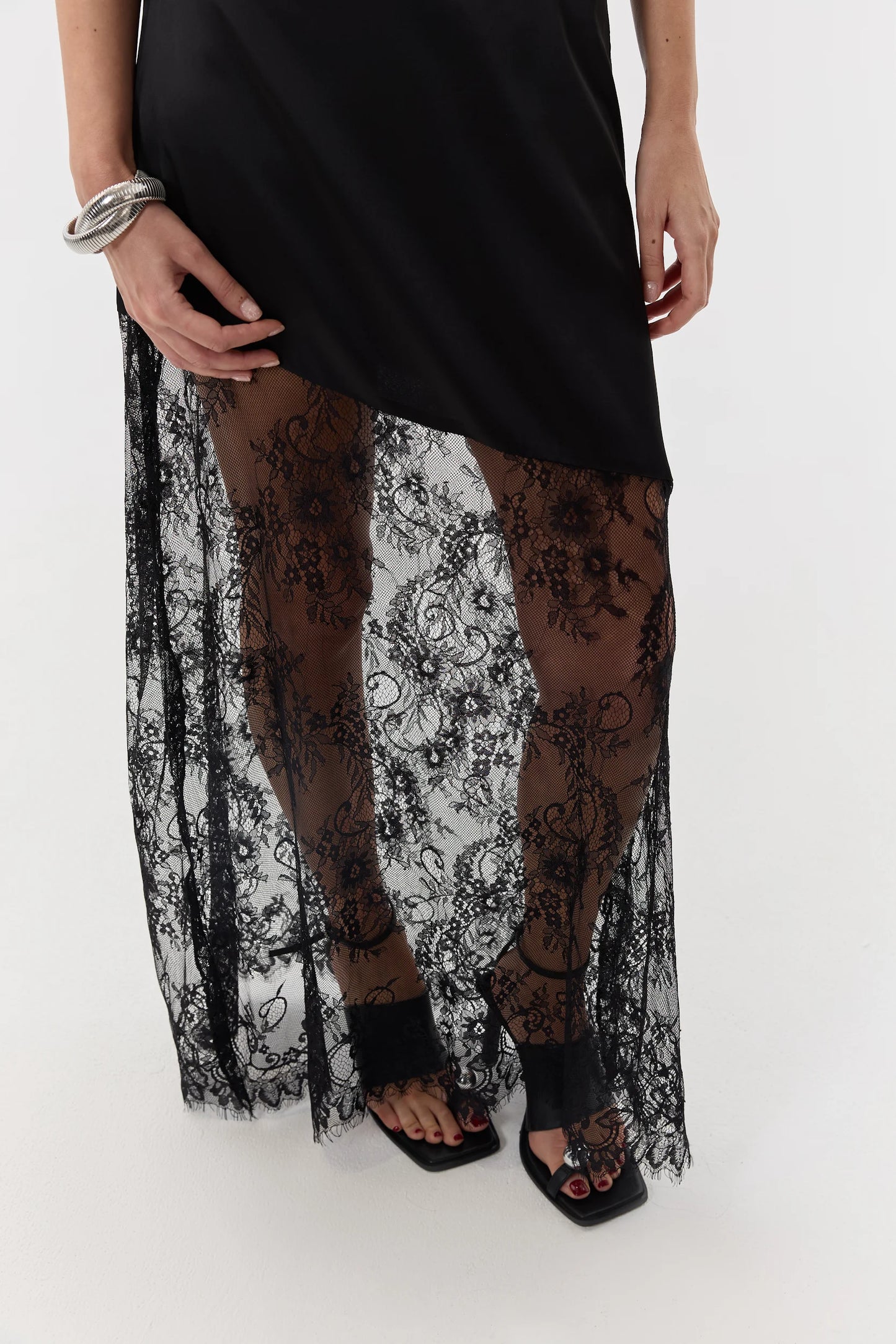 Lace Slip Maxi Dress