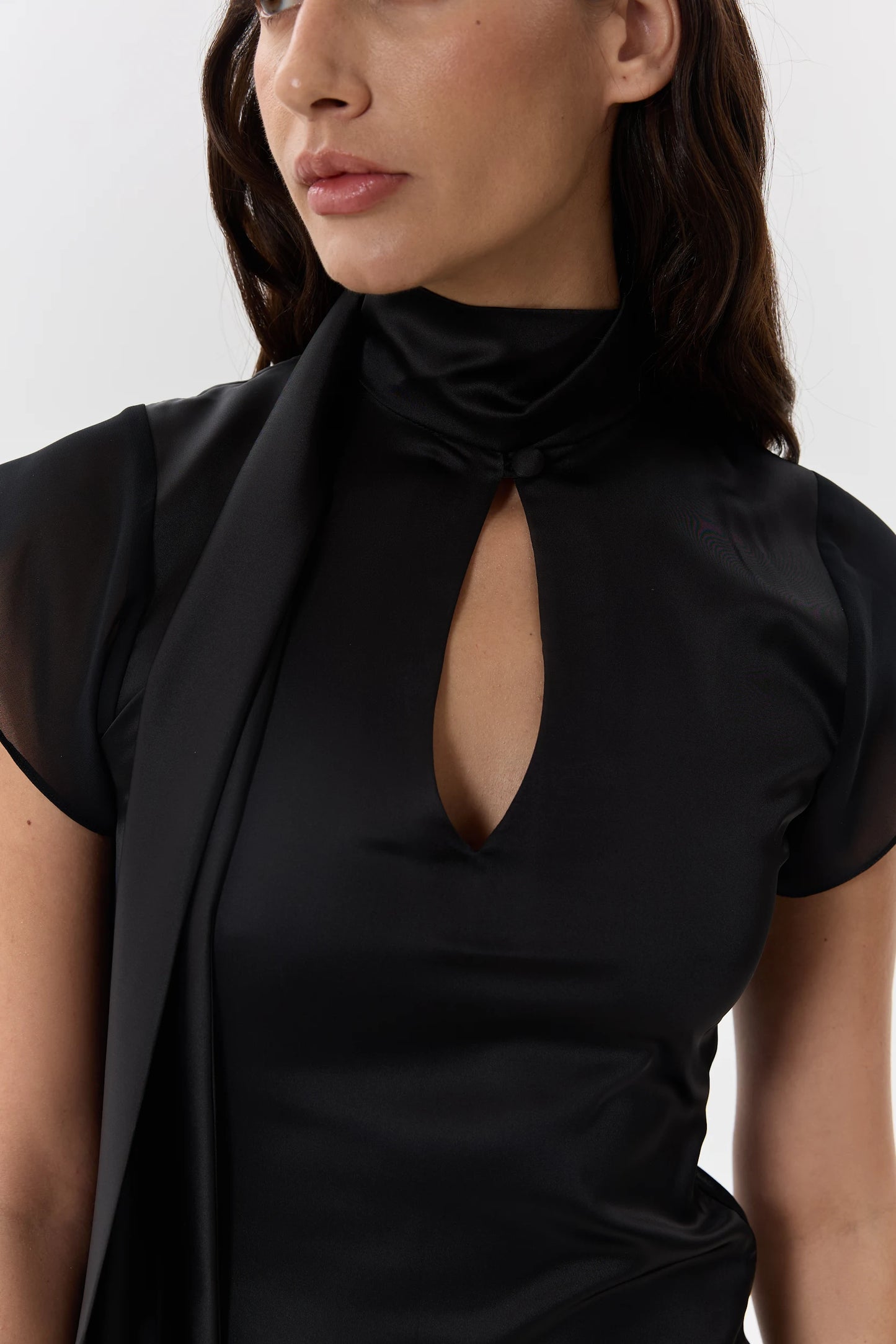 Silk Chiffon Maxi Dress