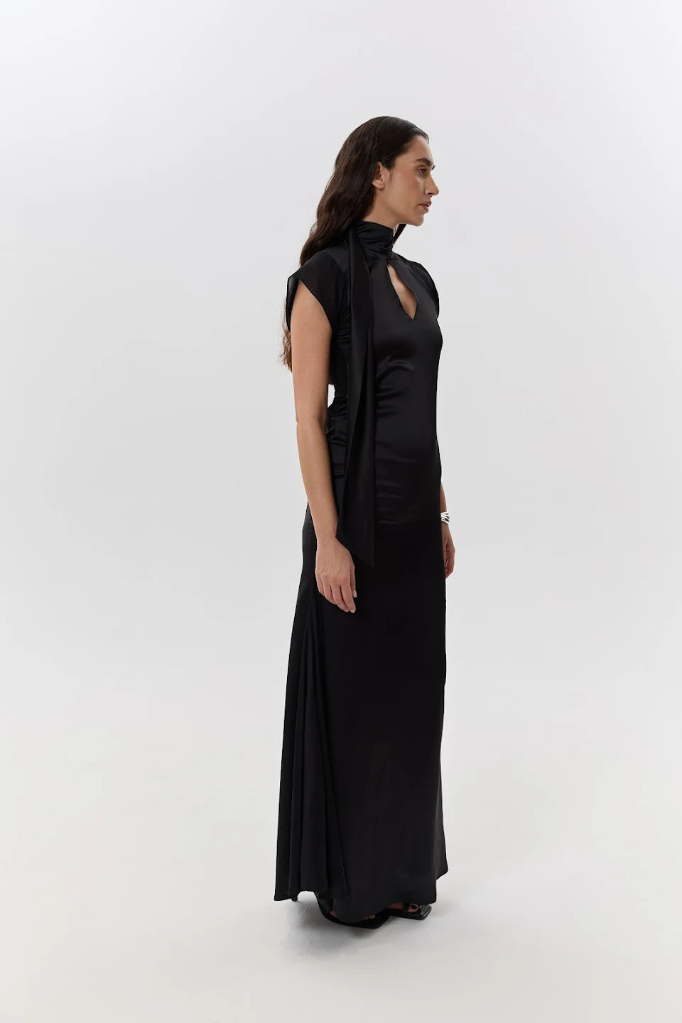 Silk Chiffon Maxi Dress