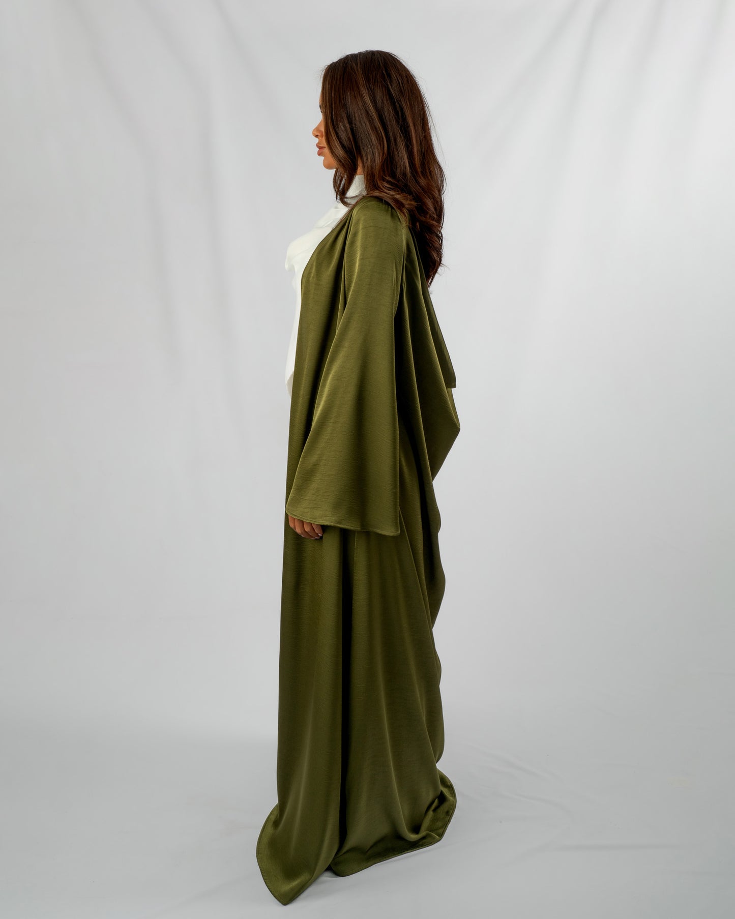 Backless Cowl Abaya - Green