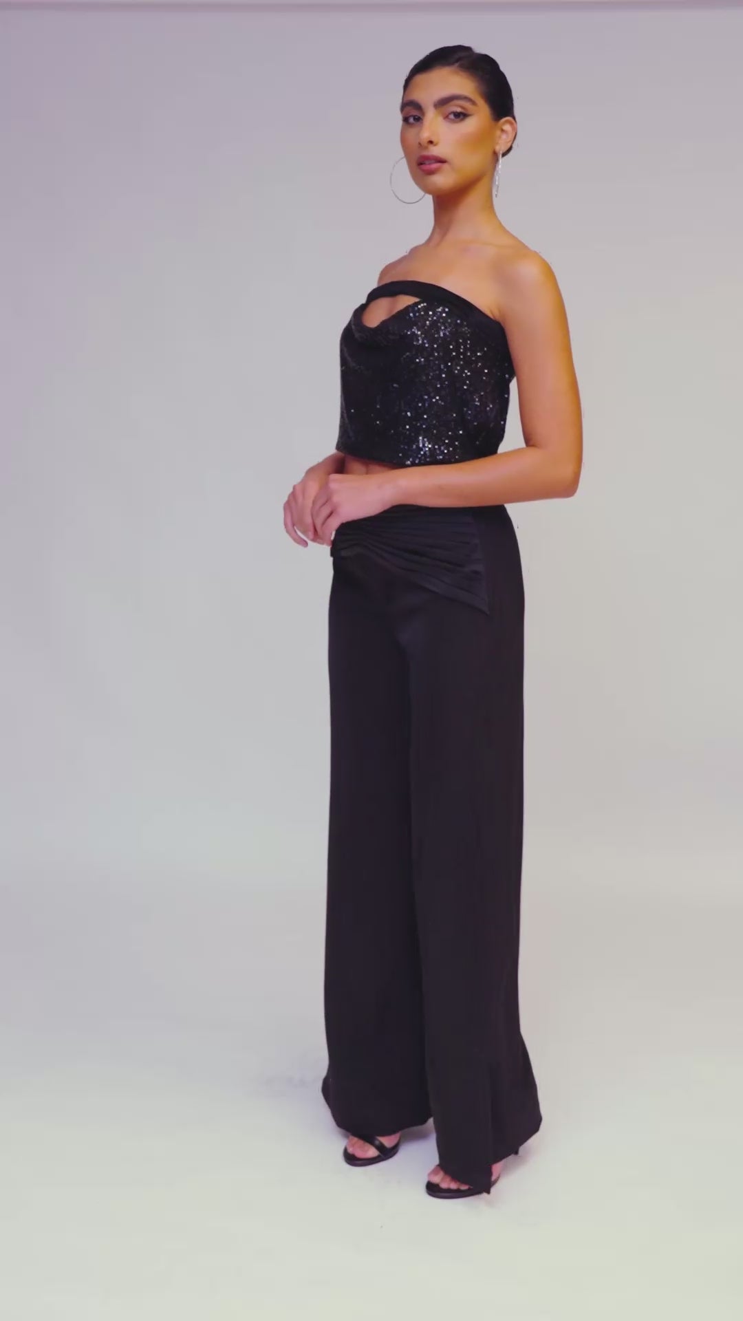 DARK FOG★Flame-dyed loose-fitting wide-leg trousers DF38 Wide Leg Pant | Last Tango Clothing